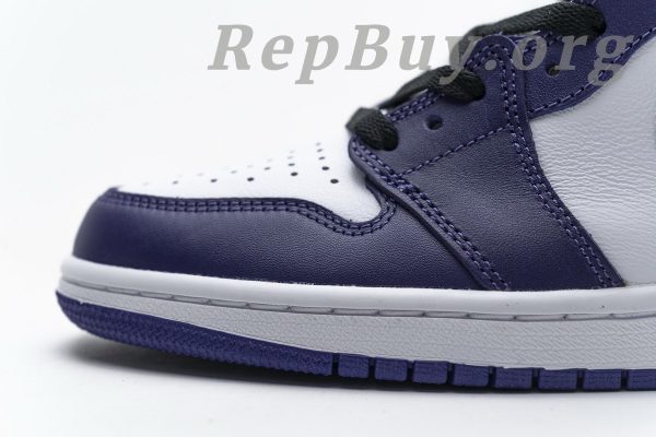 Top Version Air Jordan 1 Retro High Court Purple White 555088-500 - 图片 12