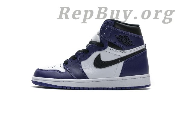 Top Version Air Jordan 1 Retro High Court Purple White 555088-500 - 图片 5