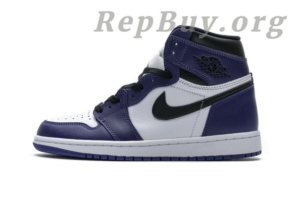 Top Version Air Jordan 1 Retro High Court Purple White 555088-500