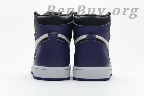Top Version Air Jordan 1 Retro High Court Purple White 555088-500 - Image 11