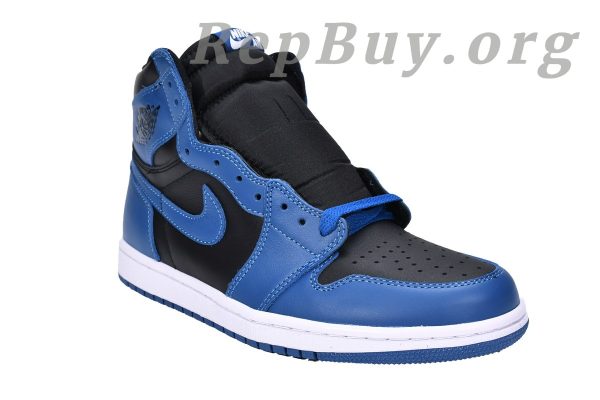 Top Version Air Jordan 1 Retro High OG Dark Marina Blue 555088-404 - 图片 2