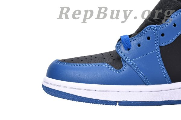 Top Version Air Jordan 1 Retro High OG Dark Marina Blue 555088-404 - 图片 5