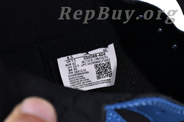 Top Version Air Jordan 1 Retro High OG Dark Marina Blue 555088-404 - 图片 16