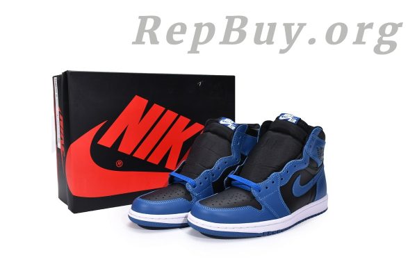 Top Version Air Jordan 1 Retro High OG Dark Marina Blue 555088-404 - 图片 18