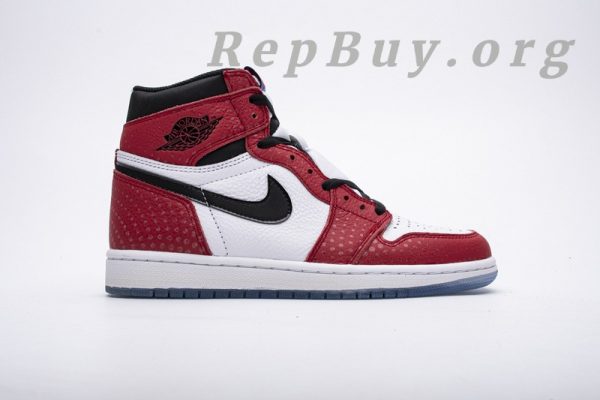 Top Version Air Jordan 1 Retro High Spider-Man Origin Story 555088-602 - 图片 3