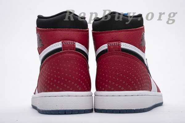 Top Version Air Jordan 1 Retro High Spider-Man Origin Story 555088-602 - 图片 6