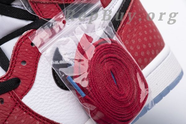 Top Version Air Jordan 1 Retro High Spider-Man Origin Story 555088-602 - 图片 18