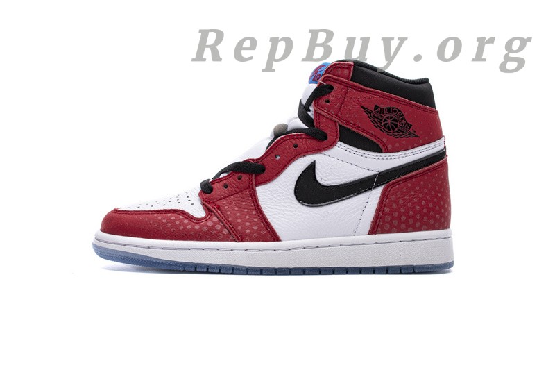 Best Top Version Air Jordan 1 Retro High Spider-Man Origin Story 555088-602 Replica
