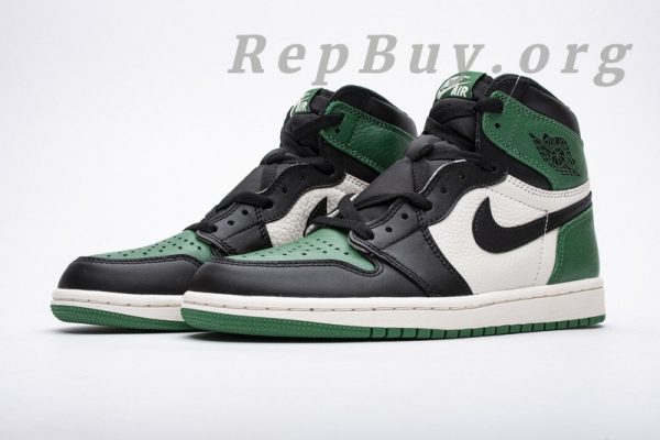 Top Version Air Jordan 1 Retro High Pine Green 555088-302 - 图片 4
