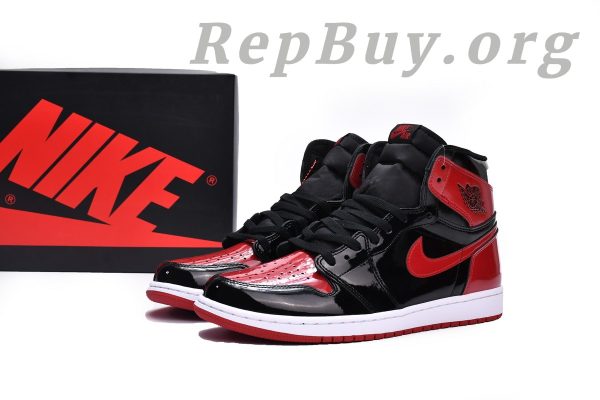 Top Version Air Jordan 1 Retro High OGPatent Bred 555088-063 - 图片 25