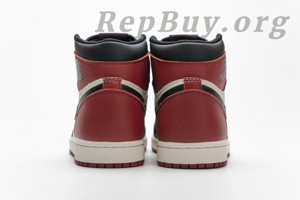 Top Version Air Jordan 1 Retro High Bred Toe 555088-610 - 图片 3