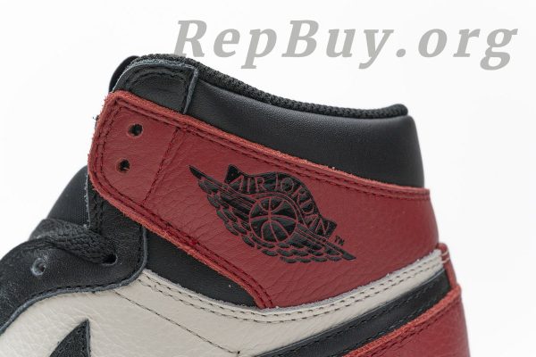 Top Version Air Jordan 1 Retro High Bred Toe 555088-610 - 图片 8
