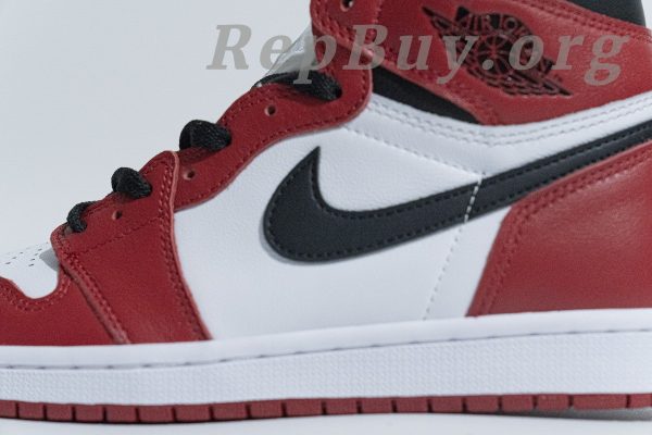 Top Version Air Jordan 1 Retro Chicago (2015) 555088-101 - 图片 12