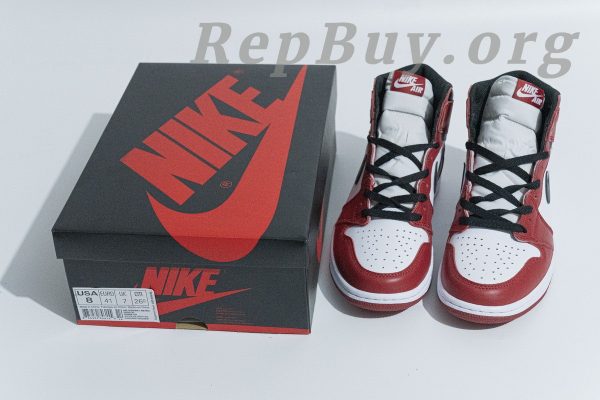 Top Version Air Jordan 1 Retro Chicago (2015) 555088-101 - 图片 23