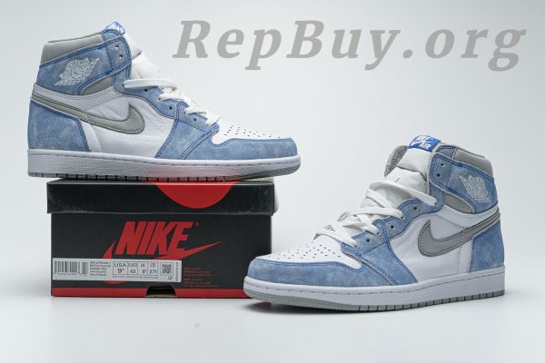 Top Version Air Jordan 1 Retro High Hyper Royal Smoke Grey 555088-402 - Image 20