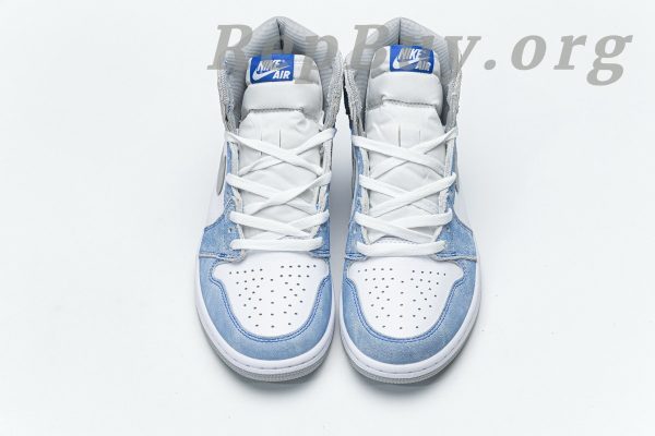 Top Version Air Jordan 1 Retro High Hyper Royal Smoke Grey 555088-402 - Image 4
