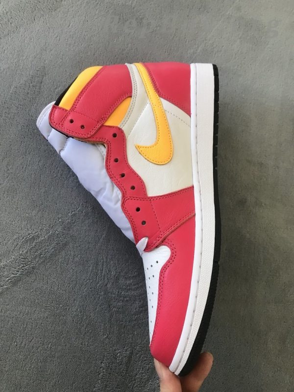 Top Version Air Jordan 1 High OG Light Fusion Red 555088-603 - 图片 7