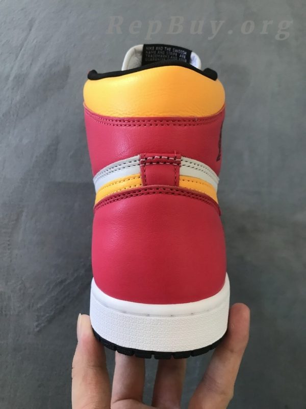 Top Version Air Jordan 1 High OG Light Fusion Red 555088-603 - 图片 9