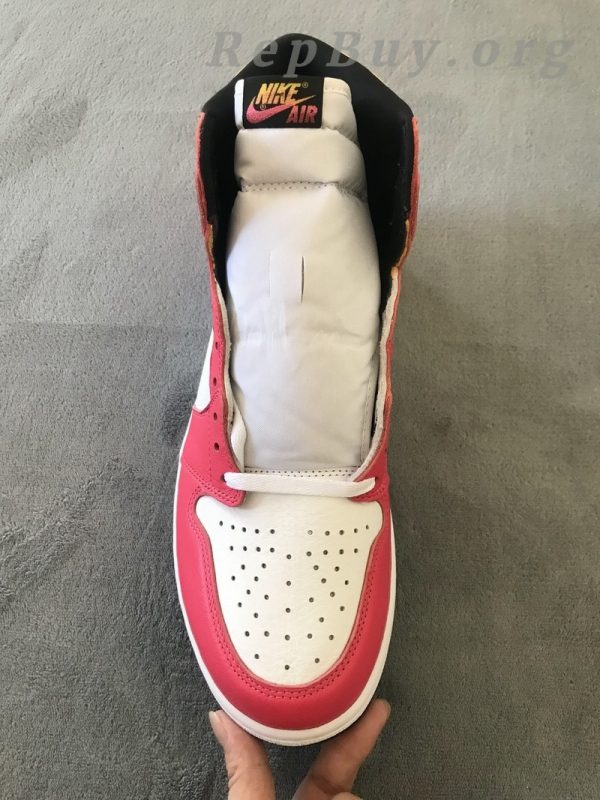 Top Version Air Jordan 1 High OG Light Fusion Red 555088-603 - 图片 8
