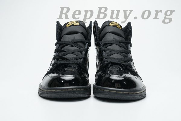 Top Version Air Jordan 1 Retro High Black Metallic Gold (2020) 555088-032 - Image 5