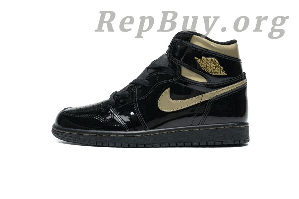 Top Version Air Jordan 1 Retro High Black Metallic Gold (2020) 555088-032