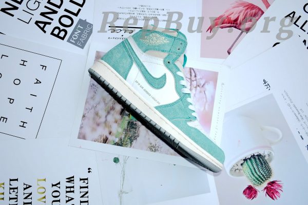 Top Version Air Jordan 1 Retro High Turbo Green 555088-311 - 图片 6
