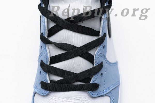 Top Version Air Jordan 1 Retro High White University Blue Black 555088-134 - 图片 6