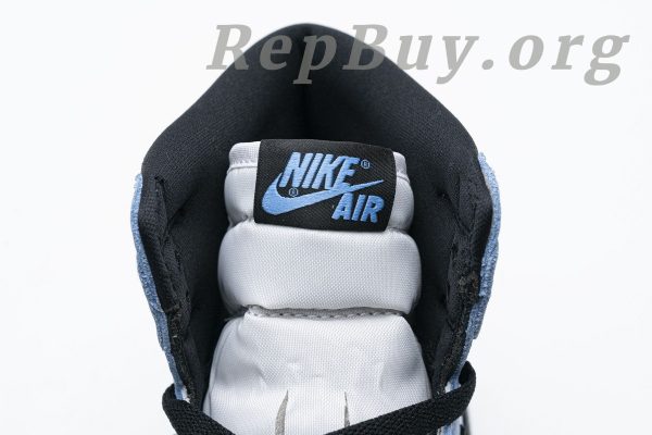 Top Version Air Jordan 1 Retro High White University Blue Black 555088-134 - 图片 5