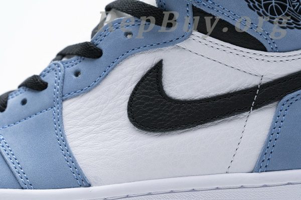 Top Version Air Jordan 1 Retro High White University Blue Black 555088-134 - 图片 9