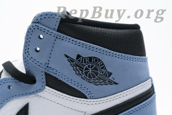 Top Version Air Jordan 1 Retro High White University Blue Black 555088-134 - 图片 11