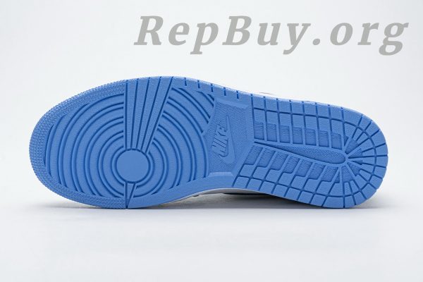 Top Version Air Jordan 1 Retro High White University Blue Black 555088-134 - 图片 20