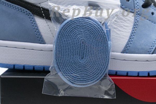 Top Version Air Jordan 1 Retro High White University Blue Black 555088-134 - 图片 21