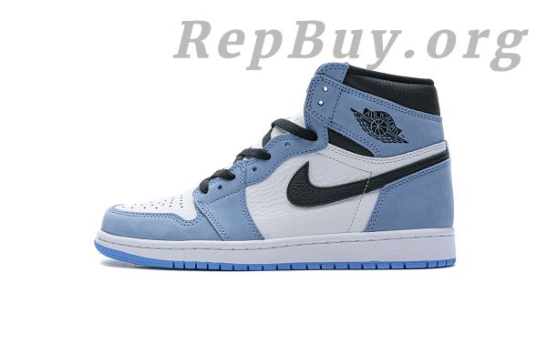 Top Version Air Jordan 1 Retro High White University Blue Black 555088-134