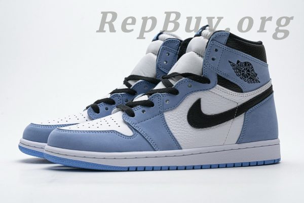 Top Version Air Jordan 1 Retro High White University Blue Black 555088-134 - Image 3