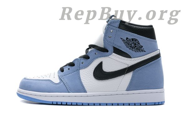 Top Version Air Jordan 1 Retro High White University Blue Black 555088-134 - Image 9