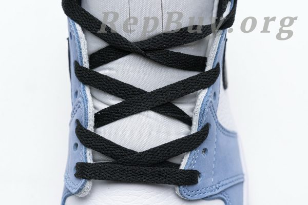 Top Version Air Jordan 1 Retro High White University Blue Black 555088-134 - Image 11