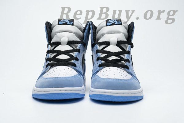 Top Version Air Jordan 1 Retro High White University Blue Black 555088-134 - 图片 3