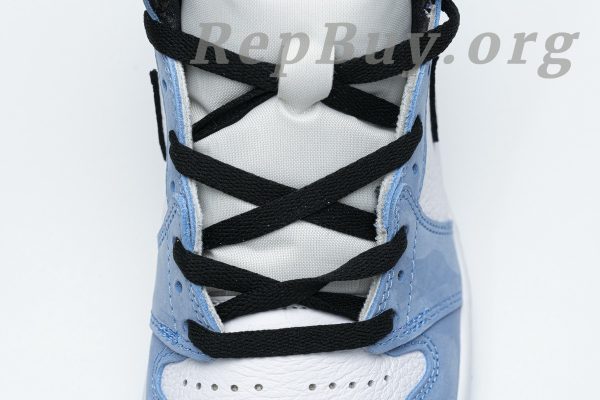 Top Version Air Jordan 1 Retro High White University Blue Black 555088-134 - 图片 7