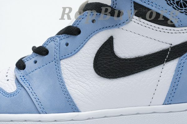 Top Version Air Jordan 1 Retro High White University Blue Black 555088-134 - 图片 10