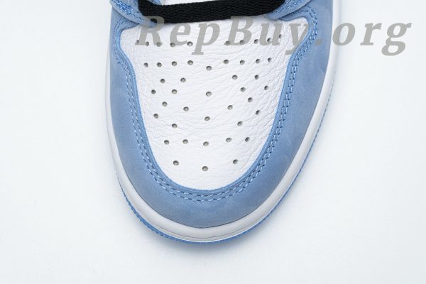 Top Version Air Jordan 1 Retro High White University Blue Black 555088-134 - 图片 8