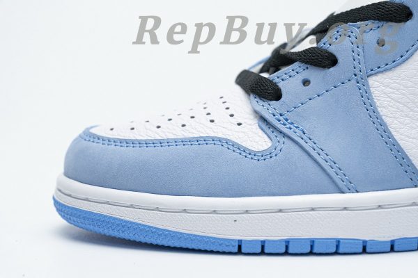 Top Version Air Jordan 1 Retro High White University Blue Black 555088-134 - 图片 9