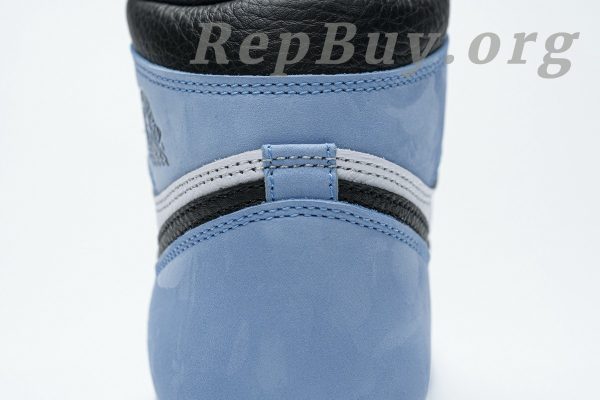Top Version Air Jordan 1 Retro High White University Blue Black 555088-134 - 图片 13