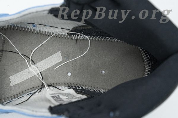 Top Version Air Jordan 1 Retro High White University Blue Black 555088-134 - 图片 20