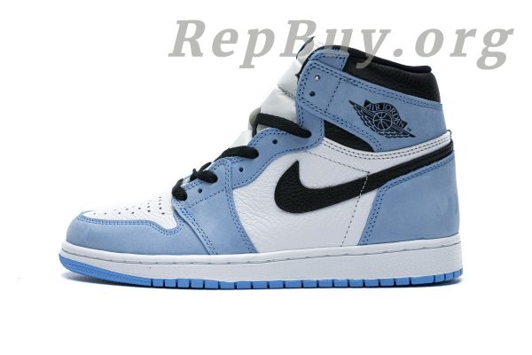 Top Version Air Jordan 1 Retro High White University Blue Black 555088-134