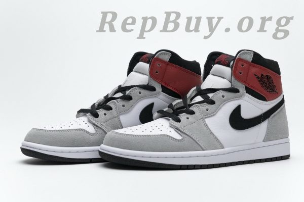 Top Version Air Jordan 1 Retro High Light Smoke Grey 555088-126 - 图片 2