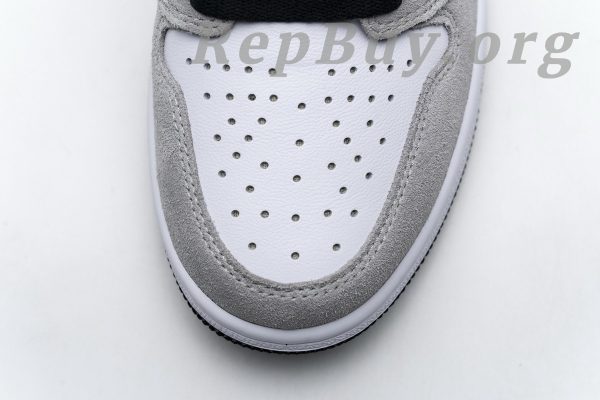 Top Version Air Jordan 1 Retro High Light Smoke Grey 555088-126 - 图片 5