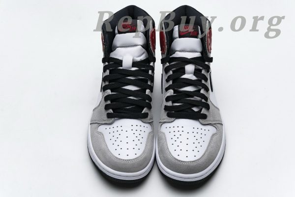 Top Version Air Jordan 1 Retro High Light Smoke Grey 555088-126 - 图片 14