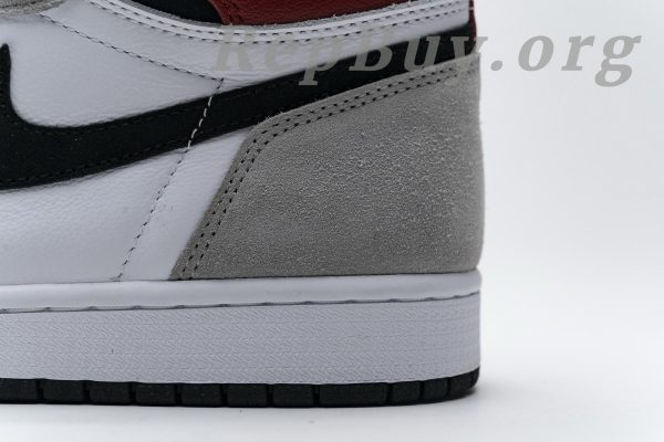 Top Version Air Jordan 1 Retro High Light Smoke Grey 555088-126 - 图片 8