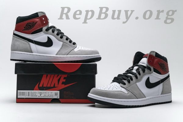 Top Version Air Jordan 1 Retro High Light Smoke Grey 555088-126 - 图片 24