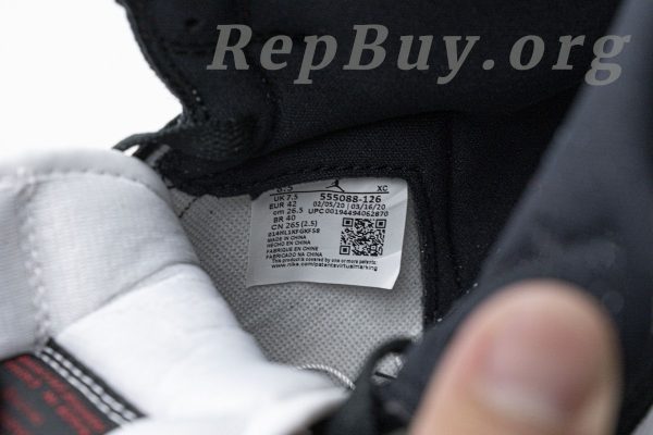 Top Version Air Jordan 1 Retro High Light Smoke Grey 555088-126 - 图片 9
